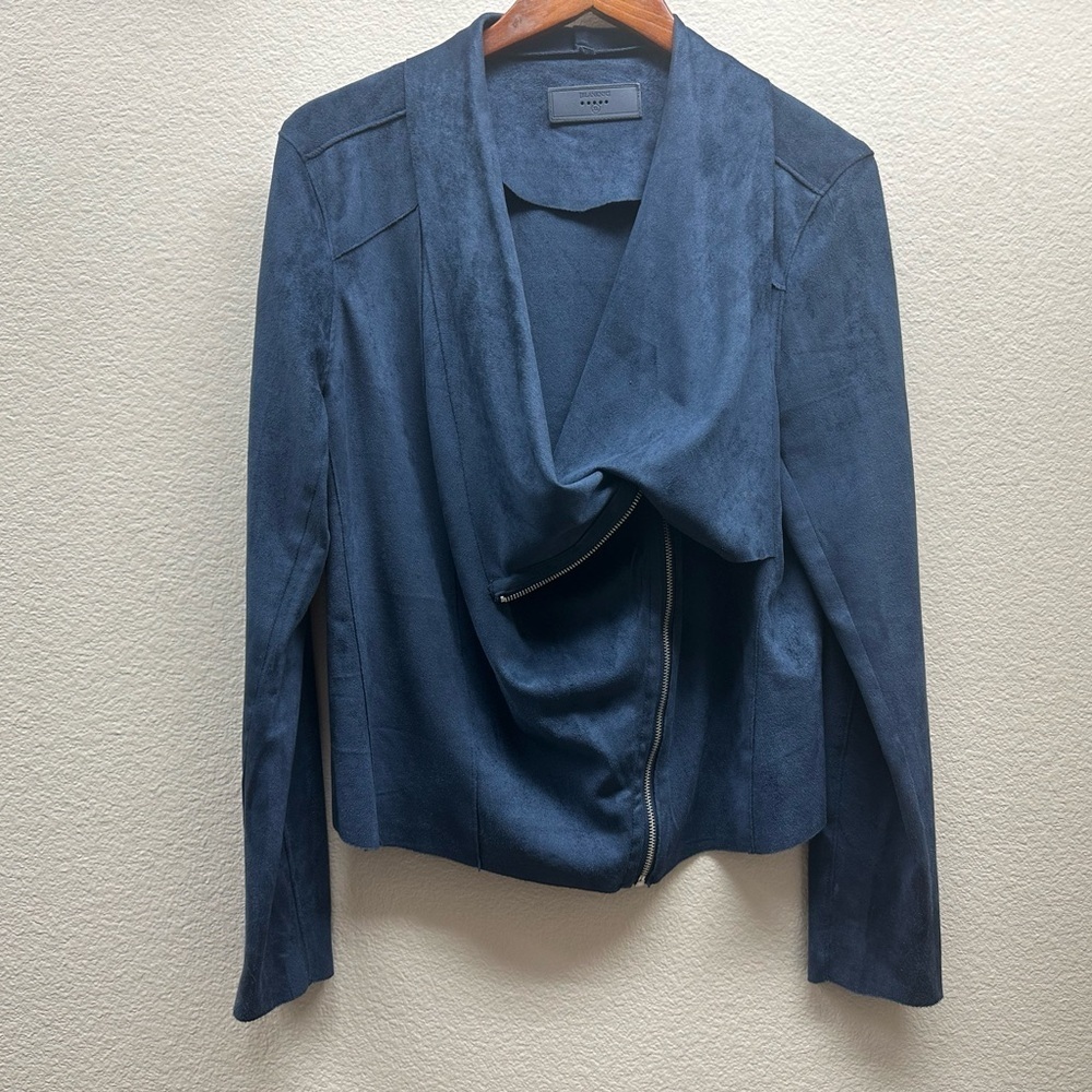 BLANKNYC-Drape Front Faux Suede Jacket - Picture 8 of 9